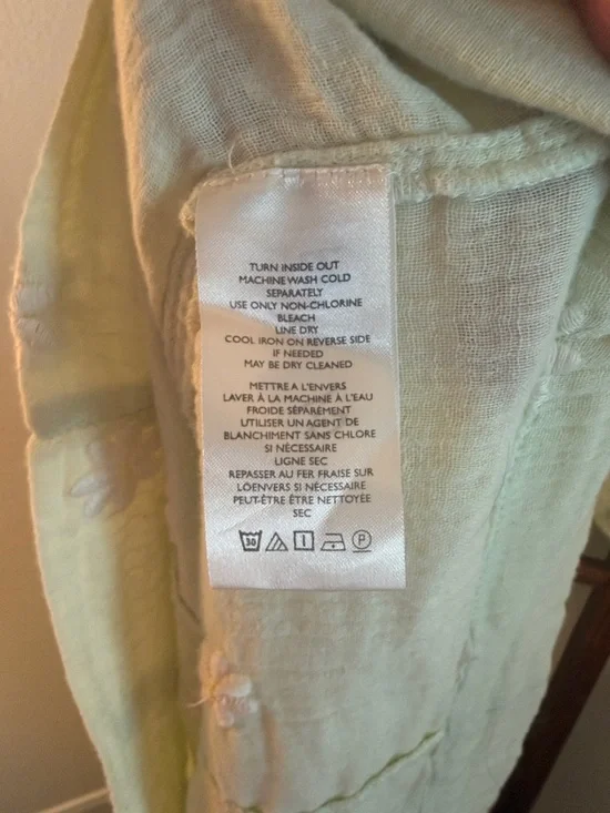 Free People Dahlia Mint Green Puff-Sleeve Smocked Midi Dress Size Small NWT - Picture 4 of 7